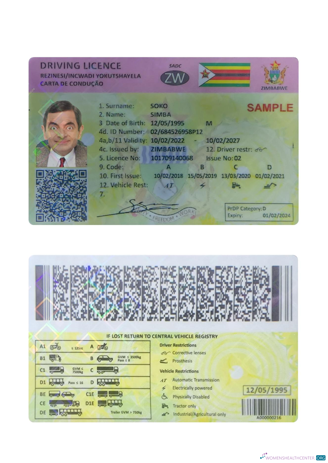 download Zimbabwe driving license